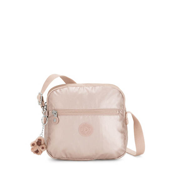 Kipling Keefe Metallic Crossbodytassen Goud | België 2031XY